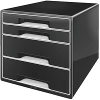 Leitz 52521095 Irattároló, műanyag, 4 fiókos,  