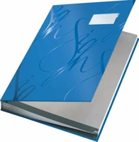 Leitz 57450035 Aláírandókönyv  a/4 18 részes kék kép
