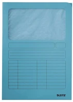 Leitz 9500330 Mappa, ablakos, karton, a4, világoskék kép