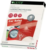 Leitz A/4 175 Lamináló fólia  a/4 175 mikron 100 íves fényes kép