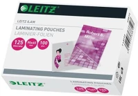 Leitz COR_E33812 Meleglamináló fólia, 125 mikron, 65x95 mm, fényes,  