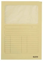 Leitz COR_E39500315 Mappa, ablakos, karton, a4, sárga kép