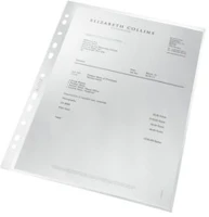 Leitz COR_E40013003 genotherm, felül és belső oldalon nyitott, a4, pp, 140 mikron, narancsos kép