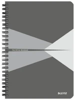 Leitz COR_E44580085 spirálfüzet, a5, kockás, 90 lap, laminált karton borító, leitz 