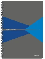 Leitz COR_E44950035 Spirálfüzet, a4, kockás, 90 lap, pp borító,  