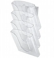 Leitz COR_E54000102 katalógustartó, kiegészítő támasszal, a4, 4 rekeszes, leitz 