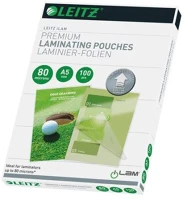 Leitz COR_E74920000 Meleglamináló fólia, 80 mikron, a5, fényes, udt technológiával,  