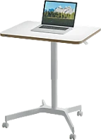 Leitz UUML;LŐ-ÁLL&OACUTE; Ergo kisméretű ülő-álló asztal, 80x60 cm, fehér (65360001) kép