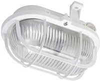 Lena lightning 321184 Lena  max 60w ip44 230v e27 műanyagrácsös fehér ovális hajólámpa kép