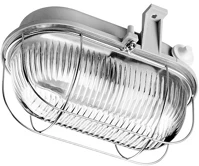 Lena lightning 321185 Lena  max 60w ip44 230v e27 fémrácsos szürke ovális hajólámpa kép