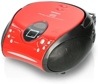 Lenco SCD-24 RED BLACK Cd-s rádiómagnó kép