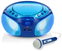 Lenco SCD-650BU Cd-s rádiómagnó mikrofonnal kép