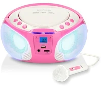 Lenco SCD-650PK Cd-s rádiómagnó, mp3, usb, mikrofonnal kép