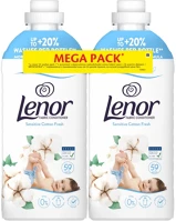 Lenor DA503XSZWY8700216880985 Öblítő sensitive cotton fresh - 2x987 ml megapack kép