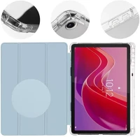Lenovo 57983121048 Obal:me mistytab  tab m11/m11 lte oldalra nyíló, kitámasztható tok, kék kép