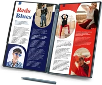 Lenovo 83KJ0018HV yoga book 9 14iah10 notebook ciánkék (120hz; tidal teal) + slim mouse + kép