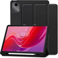 Lenovo SP111956 tab m11 oldalra nyíló, kitámasztható mappa tok ceruza tartóval, fekete kép