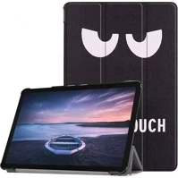 Lenovo ZONE89504 tab m10 (10.1) tb-x605f, mappa tok, dont touch me minta, trifold, fekete kép