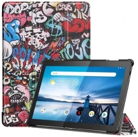 Lenovo ZONERS86147 Tab m10 (10.1) tb-x605f, mappa tok, graffiti minta, trifold, színes kép
