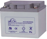Leoch LP12-45 12v 45ah zárt gondozásmentes agm akkumulátor kép