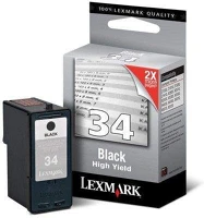 Lexmark 18C0034 18c0034 (bk) no.34 fekete eredeti tintapatron kép
