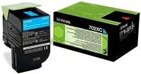 Lexmark 70C2XC0 Lexmark 70C2XC0 (702XC) Eredeti Visszajuttatási Toner Ciánkék kép