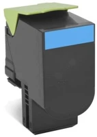 Lexmark 80C2XC0 Lexmark Unison Toner Cartridge cián kép