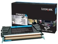 Lexmark C746A3CG Toner cartridge - cián kép