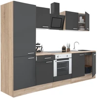Leziter H40L270STAN-SUT-PSZ Yorki 270 konyhabútor alsó sütős, polcos kivitelben kép