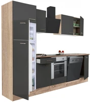 Leziter H40L280STAN-SUT-FF Yorki 280 konyhabútor alsó sütős, felülfagyasztós hűtős kivitelben kép
