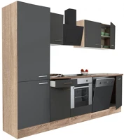 Leziter H40L280STAN-SUT-PSZ Yorki 280 konyhabútor alsó sütős, polcos kivitelben kép