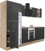 Leziter H40L310STAN-SUT-FF Yorki 310 konyhabútor alsó sütős, felülfagyasztós hűtős kivitelben kép