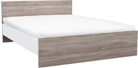Leziter H40LMFA160YTF Miami franciaágy ágyneműtartó nélkül 160x200 cm yorki tölgy-fehér kép