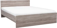 Leziter H40LMFA160YTYT Miami franciaágy ágyneműtartó nélkül 160x200 cm yorki tölgy-yorki tölgy kép