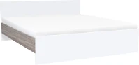 Leziter H40LMFA180FYT Miami franciaágy ágyneműtartó nélkül 180x200 cm fehér-yorki tölgy kép