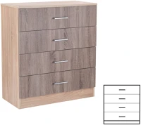 Leziter H40LMK4FYTST Miami komód 4 fiókos 80x92 cm yorki tölgy-sonoma tölgy kép