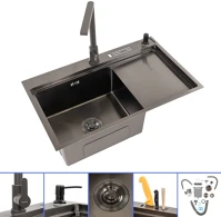 Leziter H40LRMDA-4 Dahlia iv rozsdamentes mosogató kép