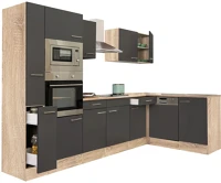 Leziter H40LS310STAN Yorki 310 sarok konyhabútor sütős és mikrohullámű sütős kivitelben kép