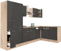 Leziter H40LS310STAN-PSZ Yorki 310 sarok konyhabútor polcos kivitelben kép