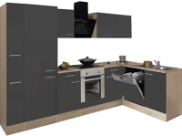 Leziter H40LS310STAN-SUT-PSZ Yorki 310 sarok konyhabútor alsó sütős, polcos kivitelben kép