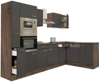 Leziter H40LS310YAN Yorki 310 sarok konyhabútor sütős és mikrohullámű sütős kivitelben kép