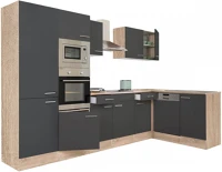 Leziter H40LS340STAN-PSZ Yorki 340 sarok konyhabútor sütős és mikrohullámű sütős kivitelben kép