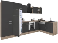 Leziter H40LS340STAN-SUT-PSZ-FF Yorki 340 sarok konyhabútor alsó sütős felülfagyasztós hűtős kép