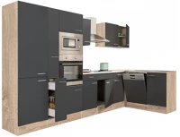 Leziter H40LS370STAN-PSZ Yorki 370 sarok konyhabútor sütős és mikrohullámű sütős kivitelben kép
