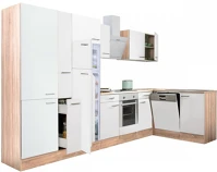 Leziter H40LS370STFH-SUT-PSZ-FF Yorki 370 sarok konyhabútor alsó sütős felülfagyasztós hűtős kép