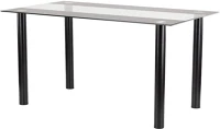 Leziter H40LUA140B Riona 140 cm szögletes üveg étkezőasztal kép