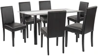 Leziter H40LUA140B_LKE-BL_6 Cadiz 6+1 étkező garnitúra fekete-fekete kép