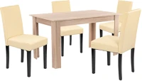 Leziter H40LYET140ST_LKE-BE_4 Leon 4+1 étkező garnitúra sonoma tölgy-bézs kép