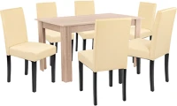 Leziter H40LYET140ST_LKE-BE_6 Leon 6+1 étkező garnitúra sonoma tölgy-bézs kép