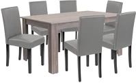 Leziter H40LYET160YT_LKE-GR_6 Leon 6+1 étkező garnitúra yorki tölgy-szürke kép